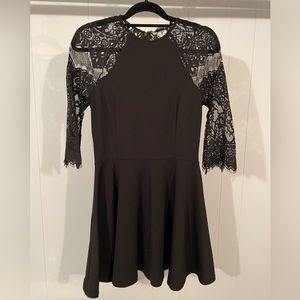 BB Dakota Black Dress with Lace Back